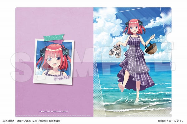 (Goods - Clear File) The Quintessential Quintuplets Movie A4 Clear File Beach Date Ver. 02 Nino Nakano