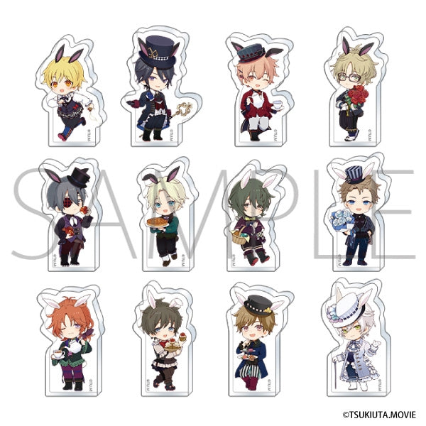 (1BOX=12)(Goods - Stand Pop) Tsukiuta. RABBITS KINGDOM THE MOVIE Korotto Acrylic Figure Collection Theatrical Chibi Character Tea Party Ver.