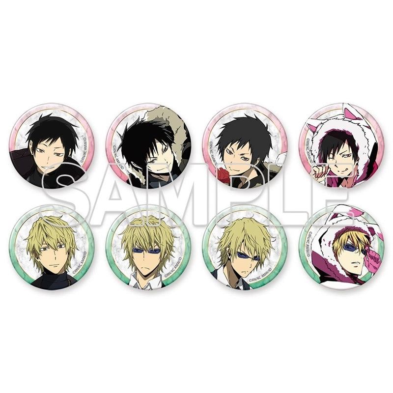 [※Blind](1BOX=3)(Goods - Badge) Durarara!!x２ Ver. Winter Tradable Tin Badge - Izaya Orihara & Shizuo Heiwajima