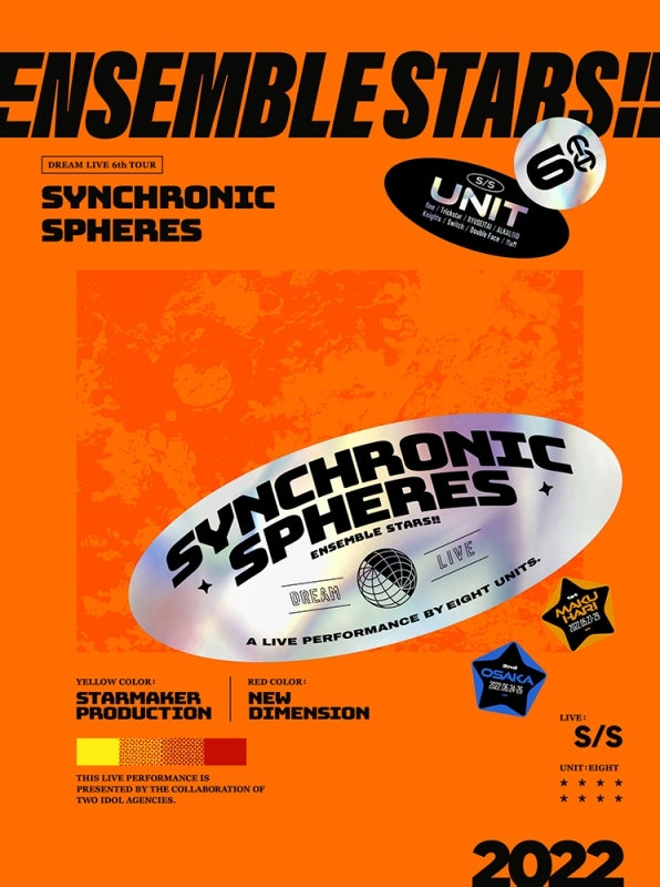 [t](DVD) Ensemble Stars!! DREAM LIVE - 6th Tour "Synchronic Spheres” {Bonus: Badge x2}