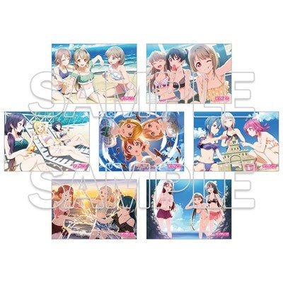 [※Blind](1BOX=3)(Goods - Card) Love Live! Series L-sized Photo-style Illustration Collection Beach Girls Ver.