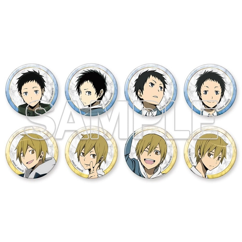 [※Blind](1BOX=3)(Goods - Badge) Durarara!!x２ Ver. Winter Tradable Tin Badge - Mikado Ryugamine & Masaomi Kida