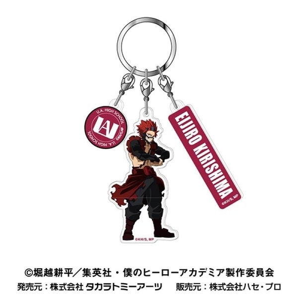 (Goods - Key Chain) My Hero Academia3 Piece Acrylic Key Chain 06 Eijiro Kirishima