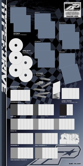 [a][Set of 5](Music) PLAVE 5th Mini Album: HYPERDRIVE by PLAVE [Racer Ver.][Lucky Draw Eligible]