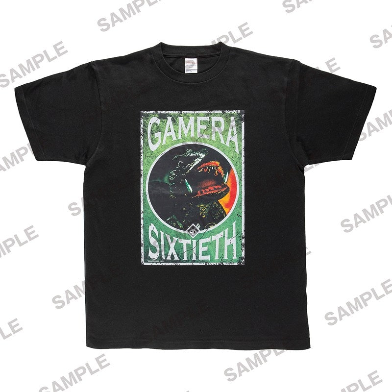 (Goods - Shirt) Gamera 60th Anniversary T-Shirt Black - Extra Large