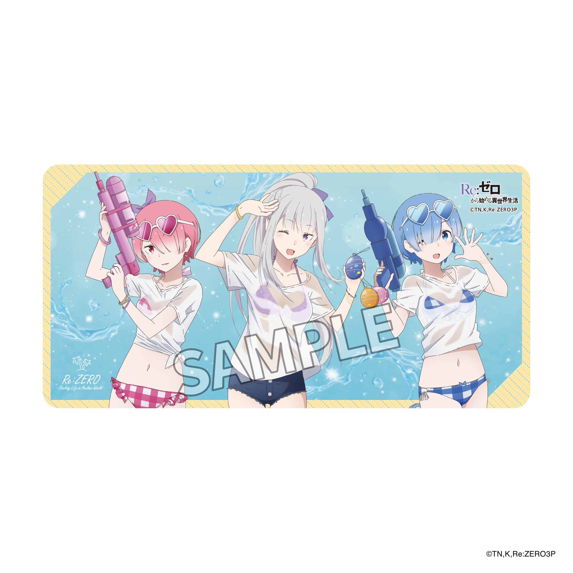 (Goods - Deskmat) Re:ZERO - Starting Life in Another World Desk Mat - Water-side Fun Ver.