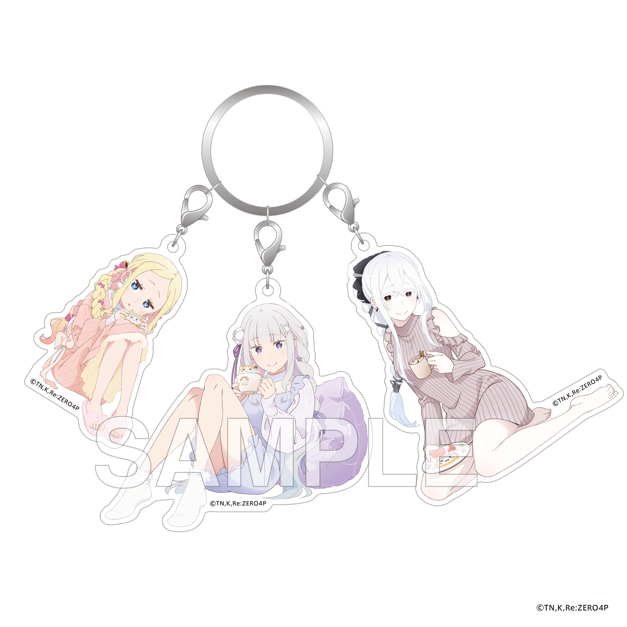 (Goods - Keychain) "Re:ZERO -Starting Life in Another World-" Key Ring Emilia's Birthday Celebration 2025 ver.