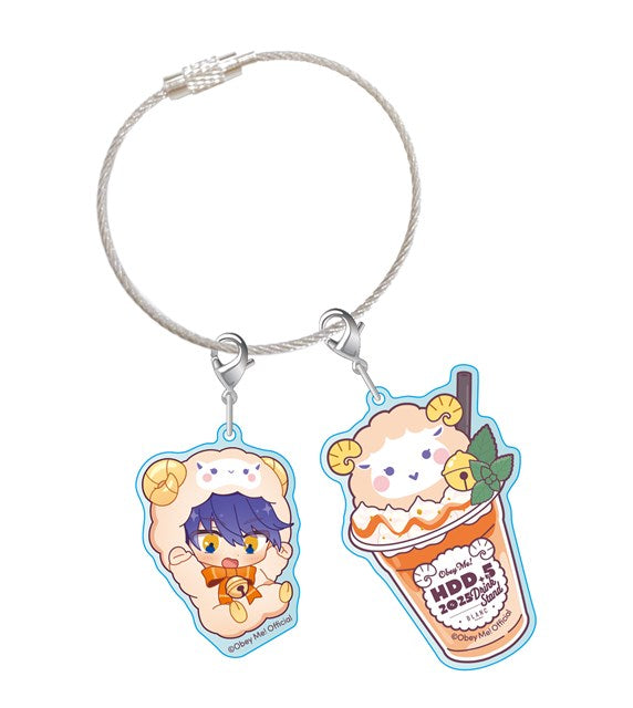 [※Blind](Goods - Charm) Obey Me! x CharaDri!! BLANC 2025 Trading Acrylic Cable Charm (12 Types Total)