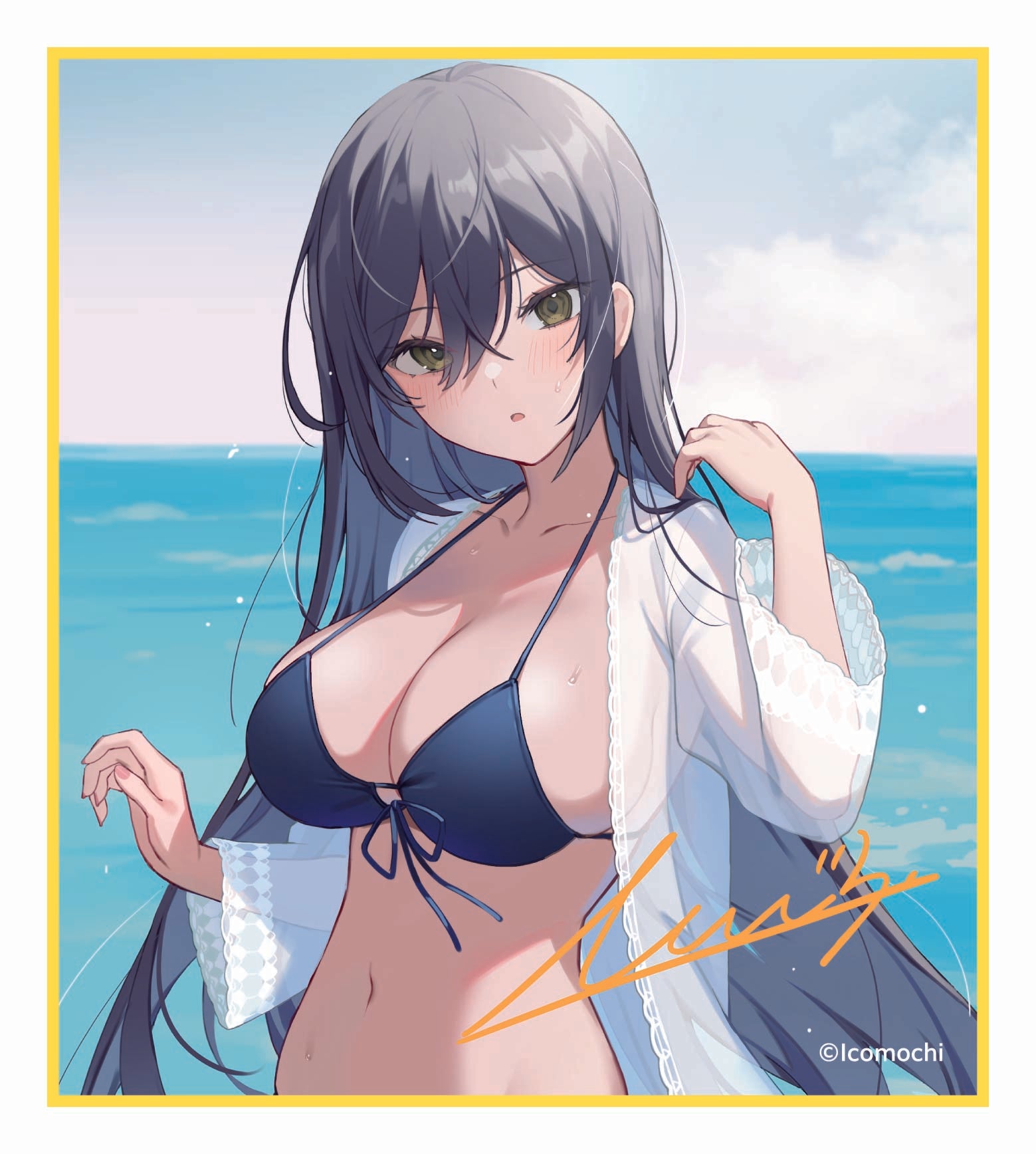 (1BOX=5)(Goods -Art Board) Hot Sweet ASMR With Kuudere Bunny Girls: You May Be A Customer, But You're Special - Aoi-chan & Natsume-sempai Trading Mini Art Board w/ Printed Autograph [Icomochi Pop Up Merch at animate]