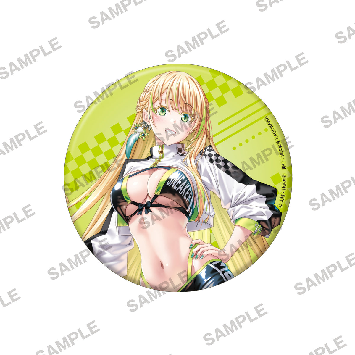 (Goods - Badge) Magical Explorer Big Holographic Tin Badge - Ludie - Race Queen Ver.