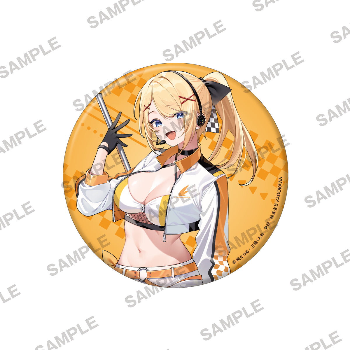 (Goods - Badge) KonoSuba: God’s Blessing on This Wonderful World! Big Holographic Tin Badge - Darkness - Race Queen Ver.