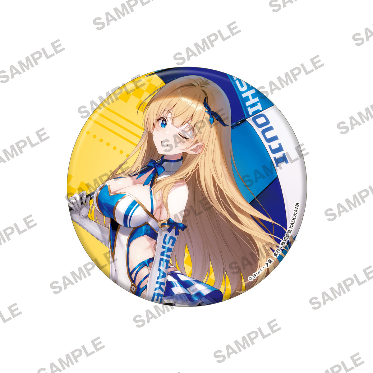 (Goods - Badge) Saikyo Degarashi Ouji no Anyaku Teii Arasoi Big Holographic Tin Badge - Finne - Race Queen Ver.