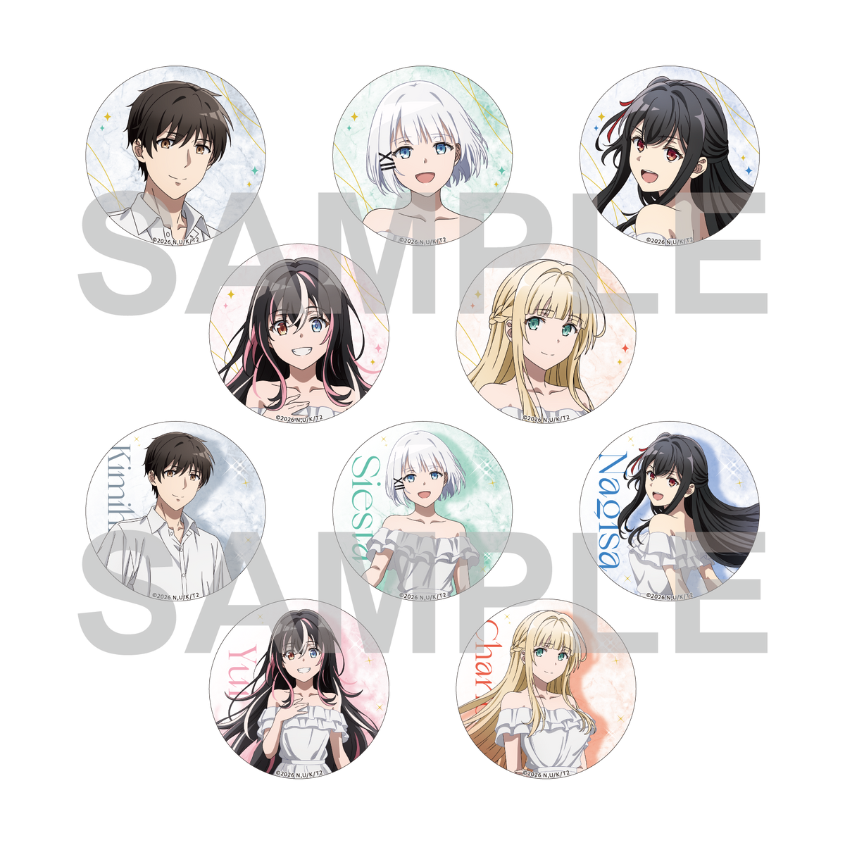 (1BOX=10)(Goods - Badge) The Detective Is Already Dead 5th Anniversary Tradable Tin Badge PACK