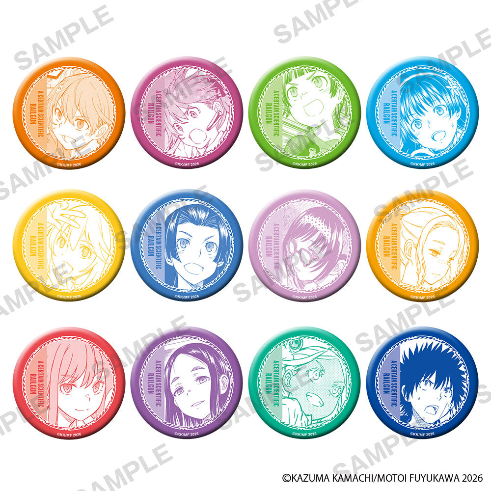 (1BOX=12)(Goods - Badge) A Certain Scientific Railgun Comic Series Tradable Character Tin Badge Pack