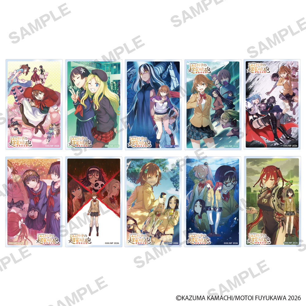 (1BOX=10)(Goods - Card) A Certain Scientific Railgun Comic Series Tradable Acrylic Card B Pack