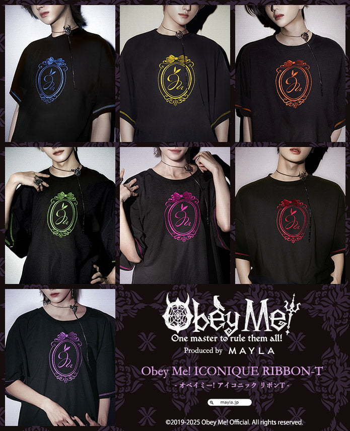 (Goods - Shirt) Obey Me! ICONIQUE RIBBON-T [Leviathan]