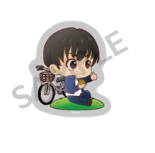 (Goods - Sticker) Jujutsu Kaisen Die-cut Stickers Cycling ver. Yu Haibara Resting ver.
