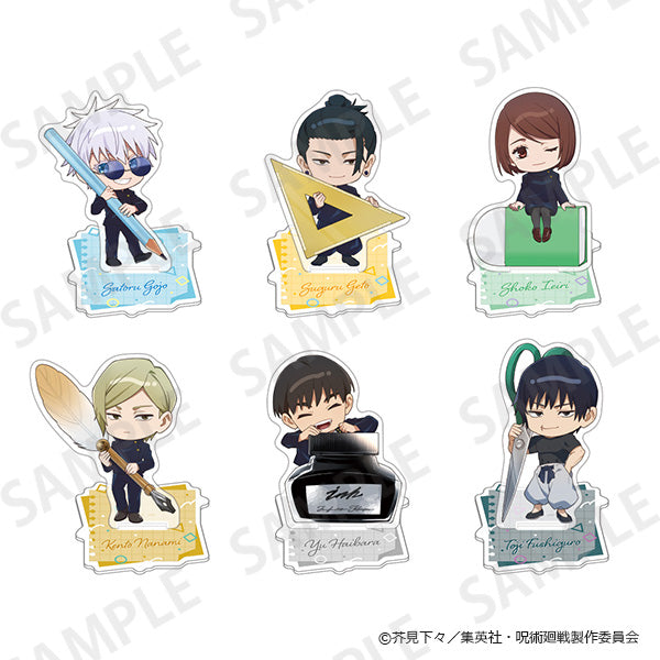 (1BOX=6)(Goods - Stand Pop) Jujutsu Kaisen Hidden Inventory/Premature Death Acrylic Stand Collection - Stationery ver. Pack