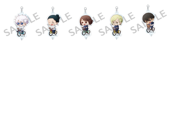 [※Blind](Goods - Charm) Jujutsu Kaisen Tradable Connecting Chibi Character Acrylic Charms Riding ver.