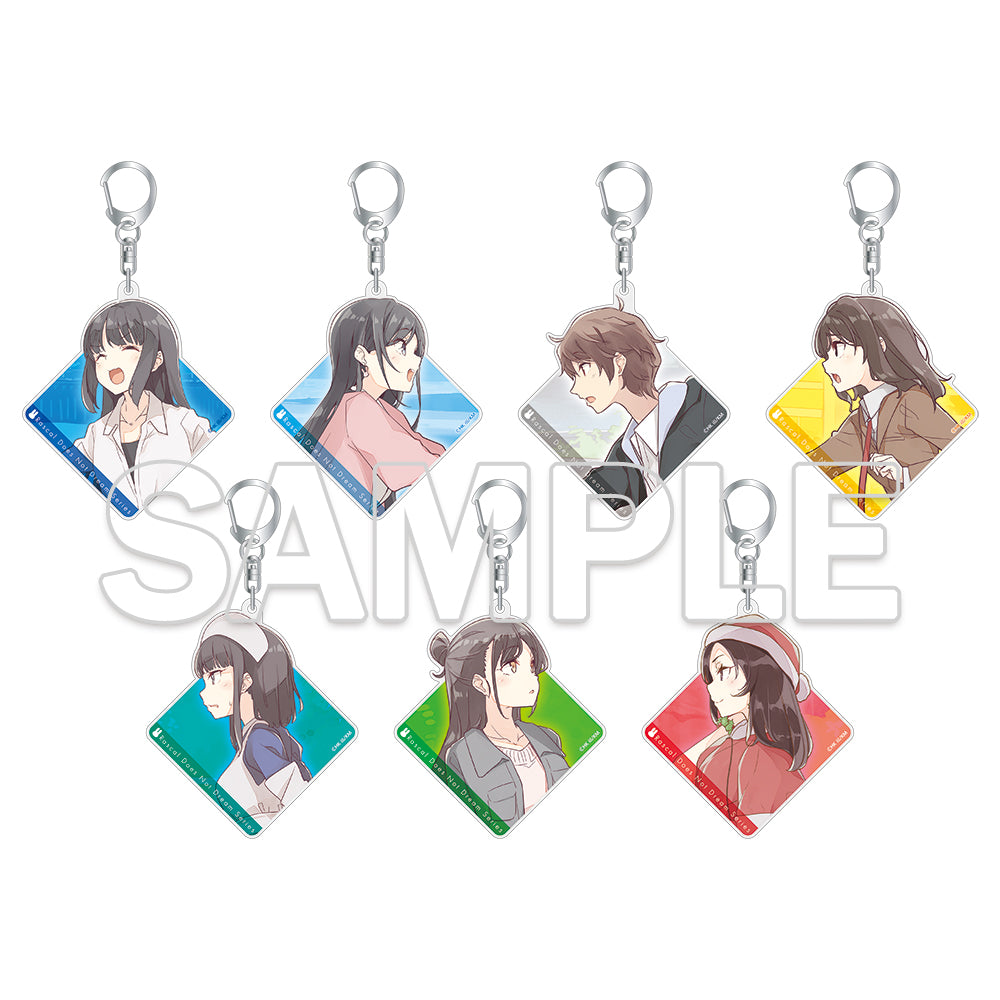 [※Blind](Goods - Keychain) Dengenki Bunko Rascal Does Not Dream Series University Student Arc Group Visual Tradable Acrylic Keychains