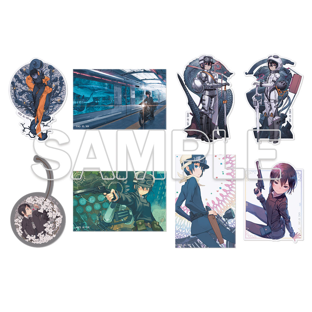 [※Blind](1BOX=3)(Goods - Sticker) Kino's Journey -the Beautiful World- 25th Anniversary Tradable Glimmering Sticker
