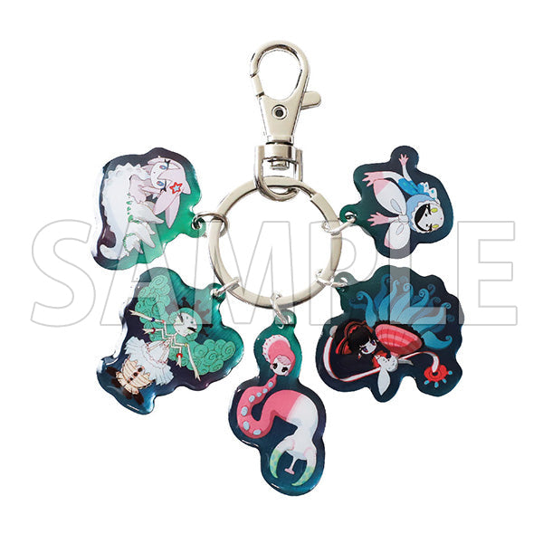 (Goods - Key Chain) Belle Mermaid As 5 Piece Key Chain Animate International