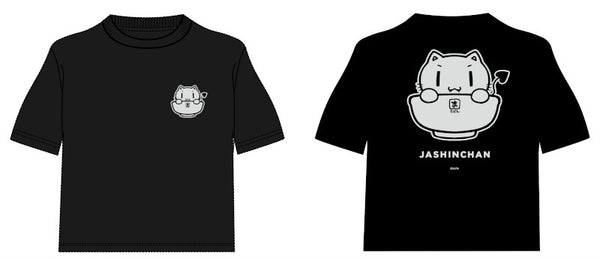 (Goods - T-Shirt) Aokana: Four Rhythm Across the Blue Donburi Jashin-chan T-Shirt Black L