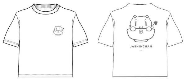 [t](Goods - T-Shirt) Aokana: Four Rhythm Across the Blue Donburi Jashin-chan T-Shirt White XL