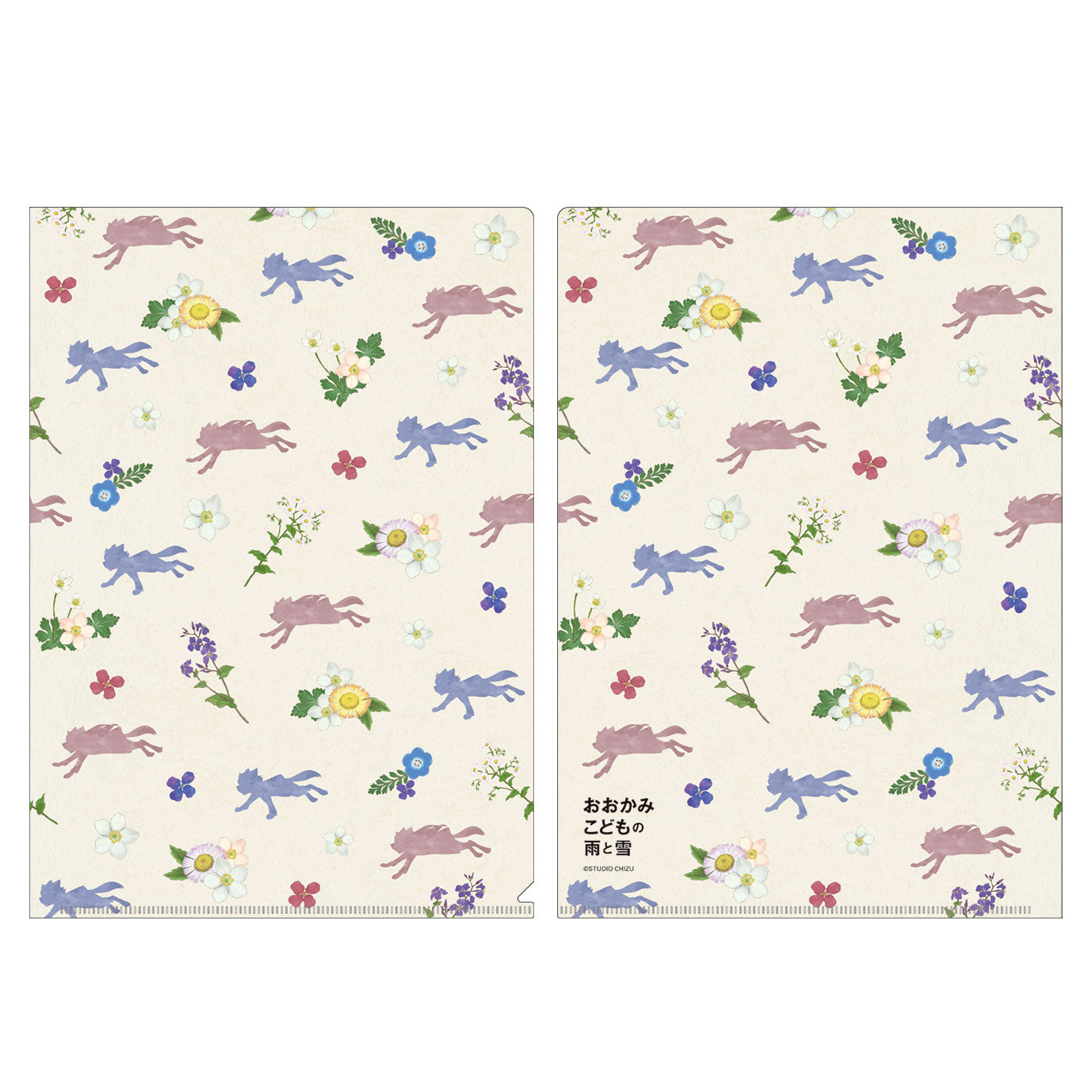 (Goods - Clear File) Wolf Children Clear File Set