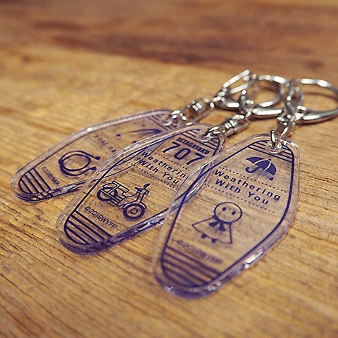 (Goods - Key Chain) Weathering With You Motel Key Chain (Natsumi Motifs)