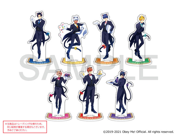 [※Blind](Goods - Acrylic Stand) Obey Me! x mixx garden Black Cat Butler Cafe Trading Acrylic Stand Animate International
