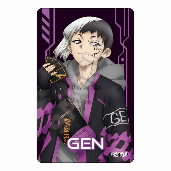 (Goods - Sticker) Dr. STONE Cyberpunk IC Card Sticker Gen Asagiri