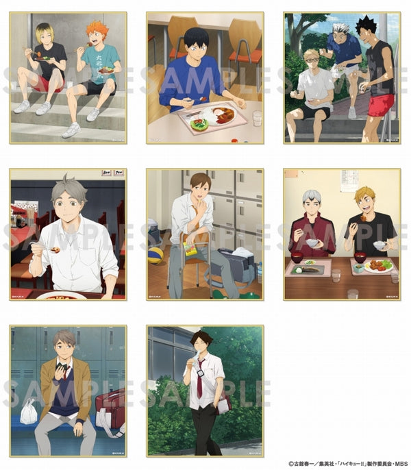 (1BOX=8)(Goods - Art Board) Haikyu!! Trading Mini Art Board Itadakimasu! Time to Eat