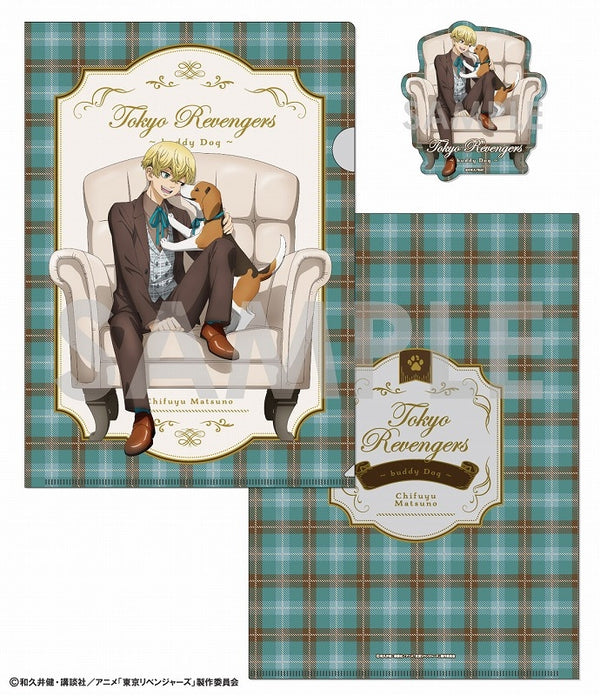 (Goods - Set) Tokyo Revengers Clear File & Die-cut Sticker Set ~buddy Dog~ 4. Chifuyu Matsuno