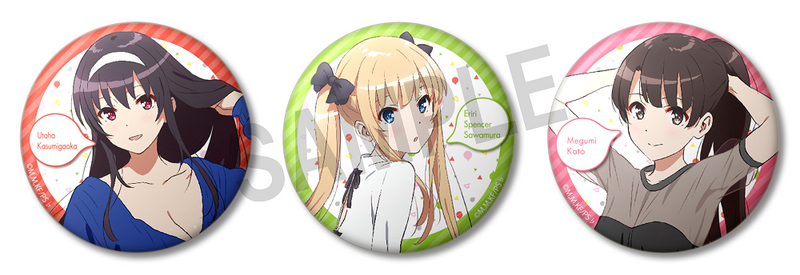 (Goods) Saekano: How to Raise a Boring Girlfriend♭ Button Badge Set Animate International