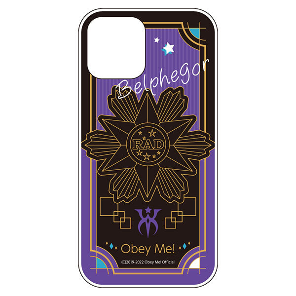 (Goods - Smartphone Accessory) Obey Me! Smartphone Case RAD Character Autograph iPhone13 Air Cushion Technology Soft Clear Belphegor