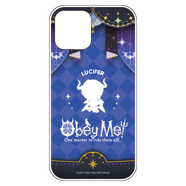 (Goods - Smartphone Accessory) Obey Me! Smartphone Case Dance Stage Chibi Silhouette iPhone13 Air Cushion Technology Soft Clear Lucifer