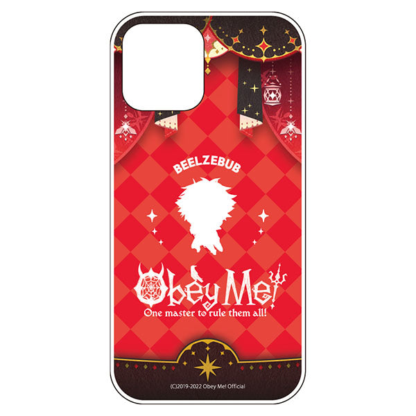 (Goods - Smartphone Accessory) Obey Me! Smartphone Case Dance Stage Chibi Silhouette iPhone13 Air Cushion Technology Soft Clear Beelzebub