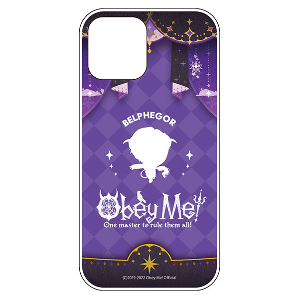 (Goods - Smartphone Accessory) Obey Me! Smartphone Case Dance Stage Chibi Silhouette iPhone13 Air Cushion Technology Soft Clear Belphegor
