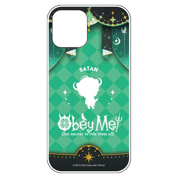 (Goods - Smartphone Accessory) Obey Me! Smartphone Case Dance Stage Chibi Silhouette iPhone12/12Pro Soft Clear Satan