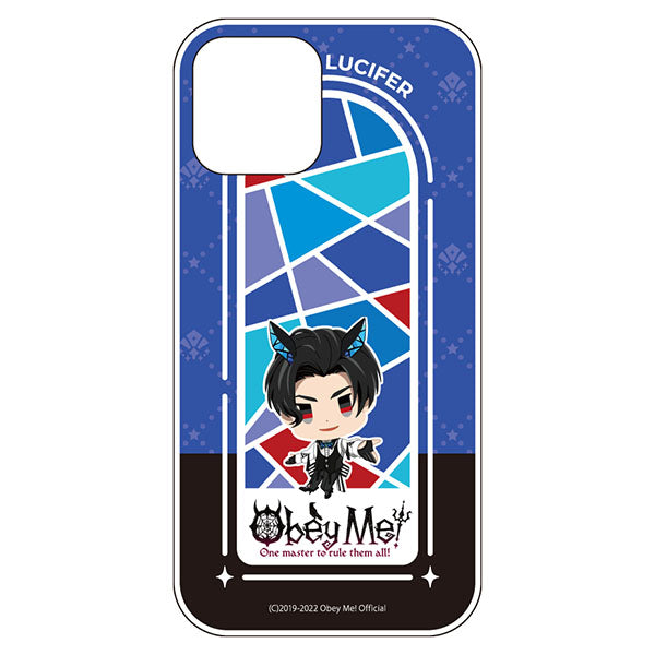 (Goods - Smartphone Accessory) Obey Me! Smartphone Case Chibi Stained Glass iPhone12ProMax Soft Clear Lucifer