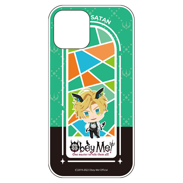 (Goods - Smartphone Accessory) Obey Me! Smartphone Case Chibi Stained Glass iPhone12ProMax Soft Clear Satan