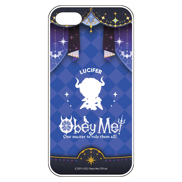 (Goods - Smartphone Accessory) Obey Me! Smartphone Case Dance Stage Chibi Silhouette iPhoneSE3/SE2/8/7 Soft Clear Lucifer