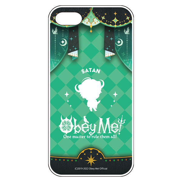 (Goods - Smartphone Accessory) Obey Me! Smartphone Case Dance Stage Chibi Silhouette iPhoneSE3/SE2/8/7 Soft Clear Satan