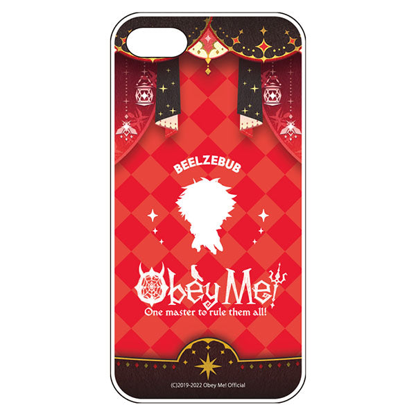 (Goods - Smartphone Accessory) Obey Me! Smartphone Case Dance Stage Chibi Silhouette iPhoneSE3/SE2/8/7 Soft Clear Beelzebub