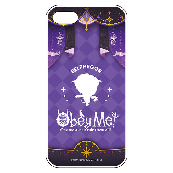 (Goods - Smartphone Accessory) Obey Me! Smartphone Case Dance Stage Chibi Silhouette iPhoneSE3/SE2/8/7 Soft Clear Belphegor