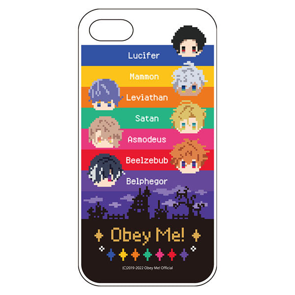 (Goods - Smartphone Accessory) Obey Me! Smartphone Case Obey Me! Pixel Art iPhoneSE3/SE2/8/7 Soft Clear