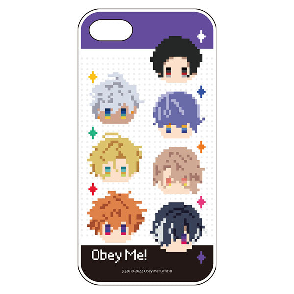 (Goods - Smartphone Accessory) Obey Me! Smartphone Case 7 Demon Brothers Chibi Pixel Art iPhoneSE3/SE2/8/7 Soft Clear