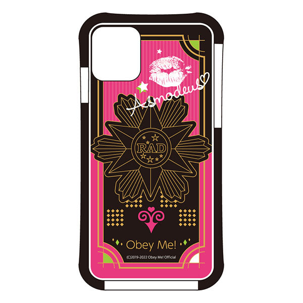 (Goods - Smartphone Accessory) Obey Me! Smartphone Case RAD Character Autograph iPhone11 Air Cushion Technology Hybrid Clear Asmodeus