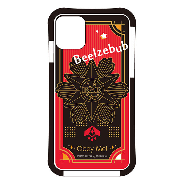 (Goods - Smartphone Accessory) Obey Me! Smartphone Case RAD Character Autograph iPhone11 Air Cushion Technology Hybrid Clear Beelzebub